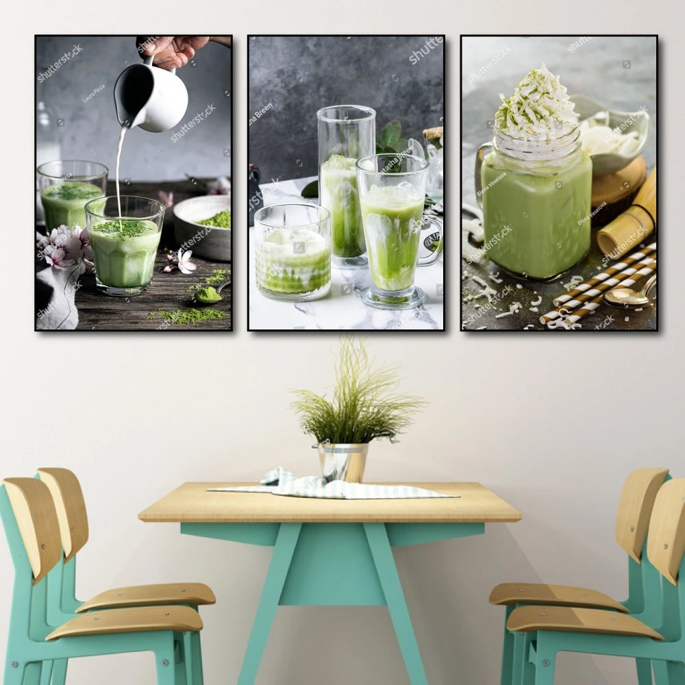 Tranh treo tường matcha trà xanh