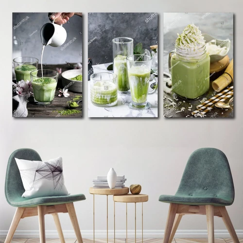 Tranh treo tường matcha trà xanh