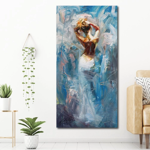 Tranh treo tường cô gái nghệ thuật 10