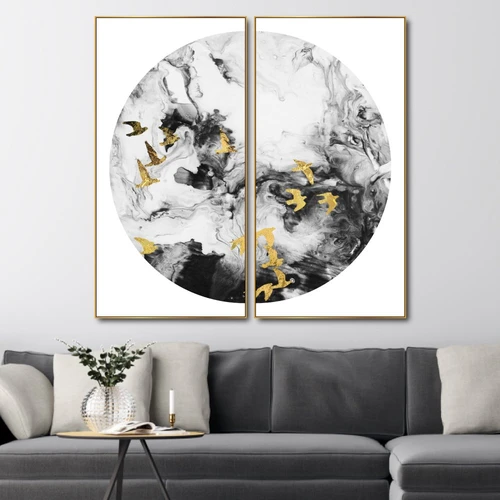 Tranh treo tường đàn chim nghệ thuật 3