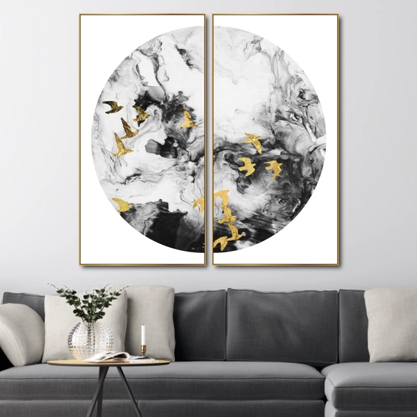 Tranh treo tường đàn chim nghệ thuật 3