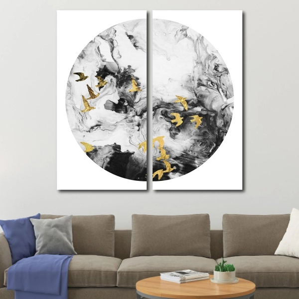 Tranh treo tường đàn chim nghệ thuật 3