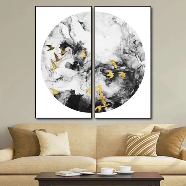 Tranh treo tường đàn chim nghệ thuật 3