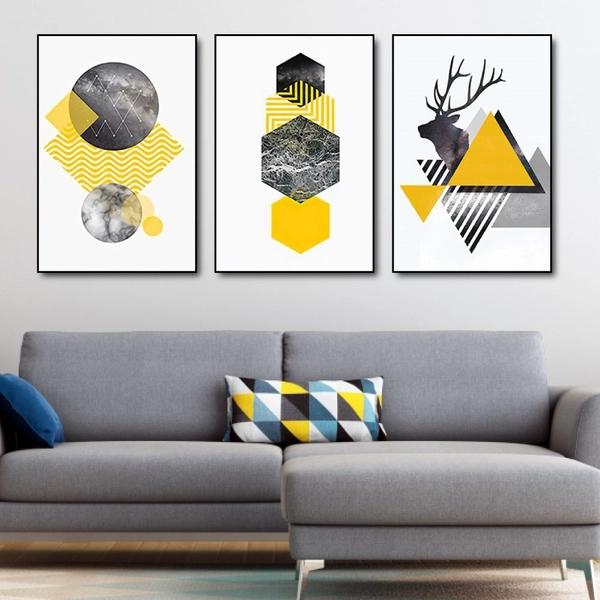 Tranh treo tường nai trừu tượng