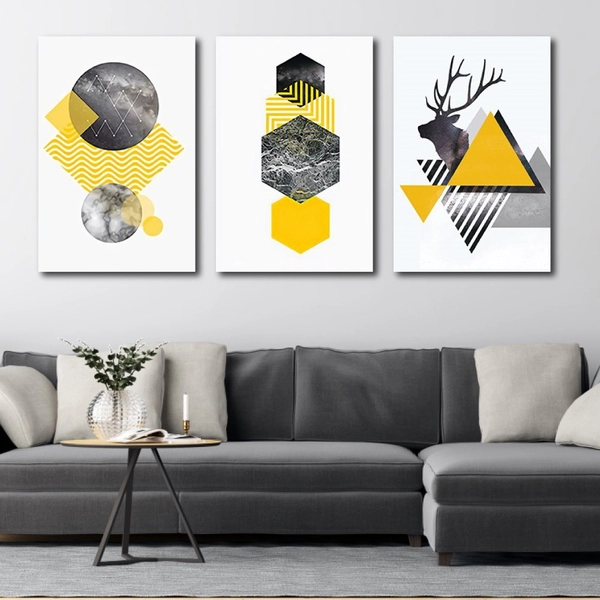 Tranh treo tường nai trừu tượng