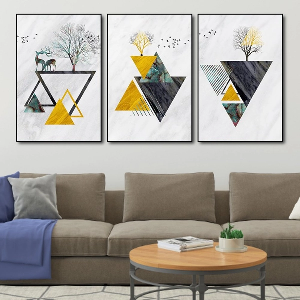 Tranh treo tường nai trừu tượng