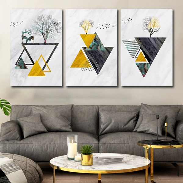 Tranh treo tường nai trừu tượng