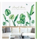 Decal dán tường lá xanh mát mẻ size lớn