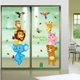 Decal dán tường vườn thú ngộ nghĩnh
