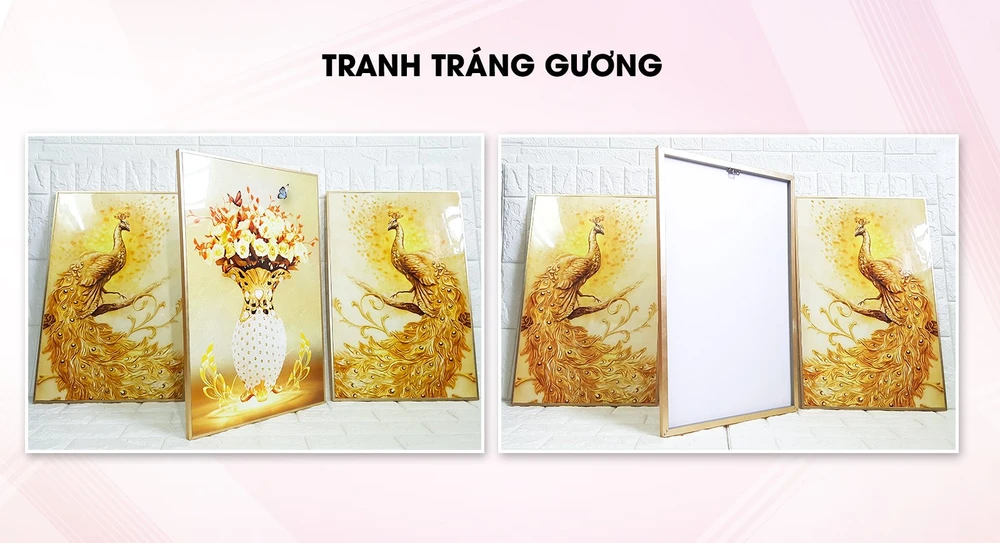 Tranh treo tường 3 tấm phật a di đà
