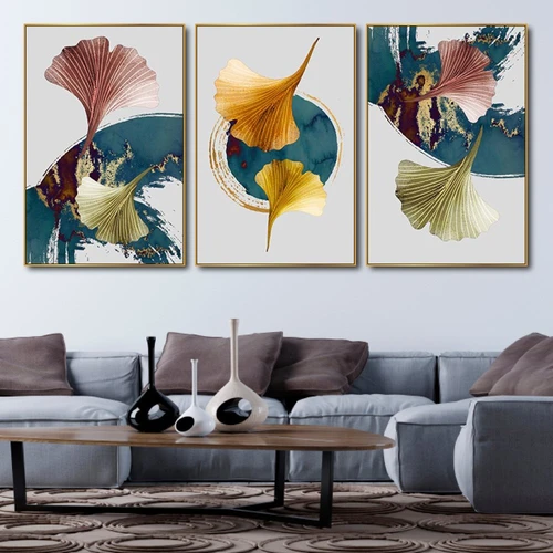 Tranh treo tường lá rẻ quạt