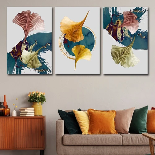 Tranh treo tường lá rẻ quạt