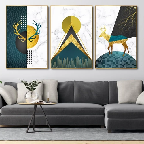 Tranh treo tường nai trừu tượng