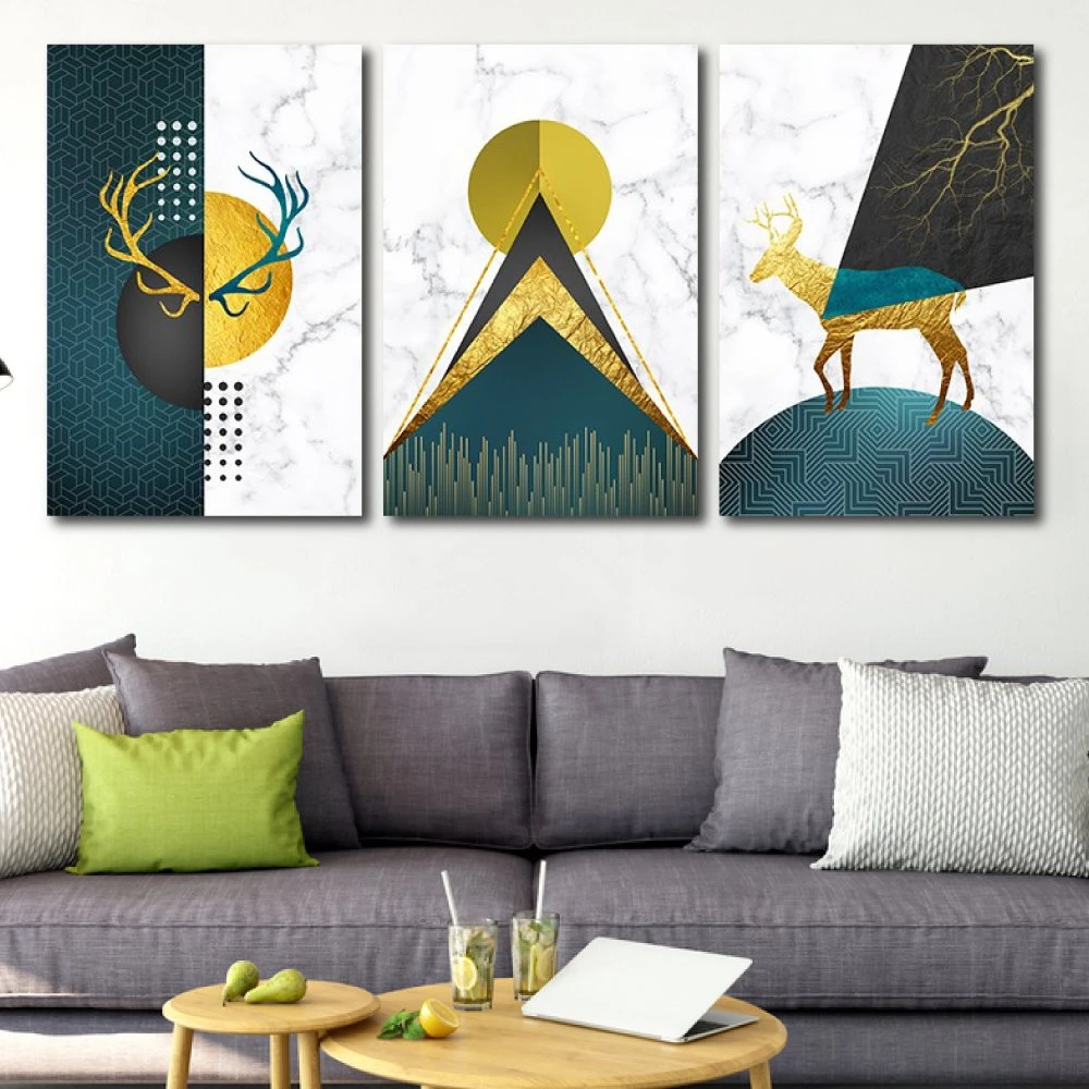 Tranh treo tường nai trừu tượng