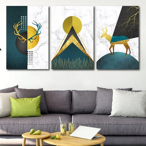 Tranh treo tường nai trừu tượng