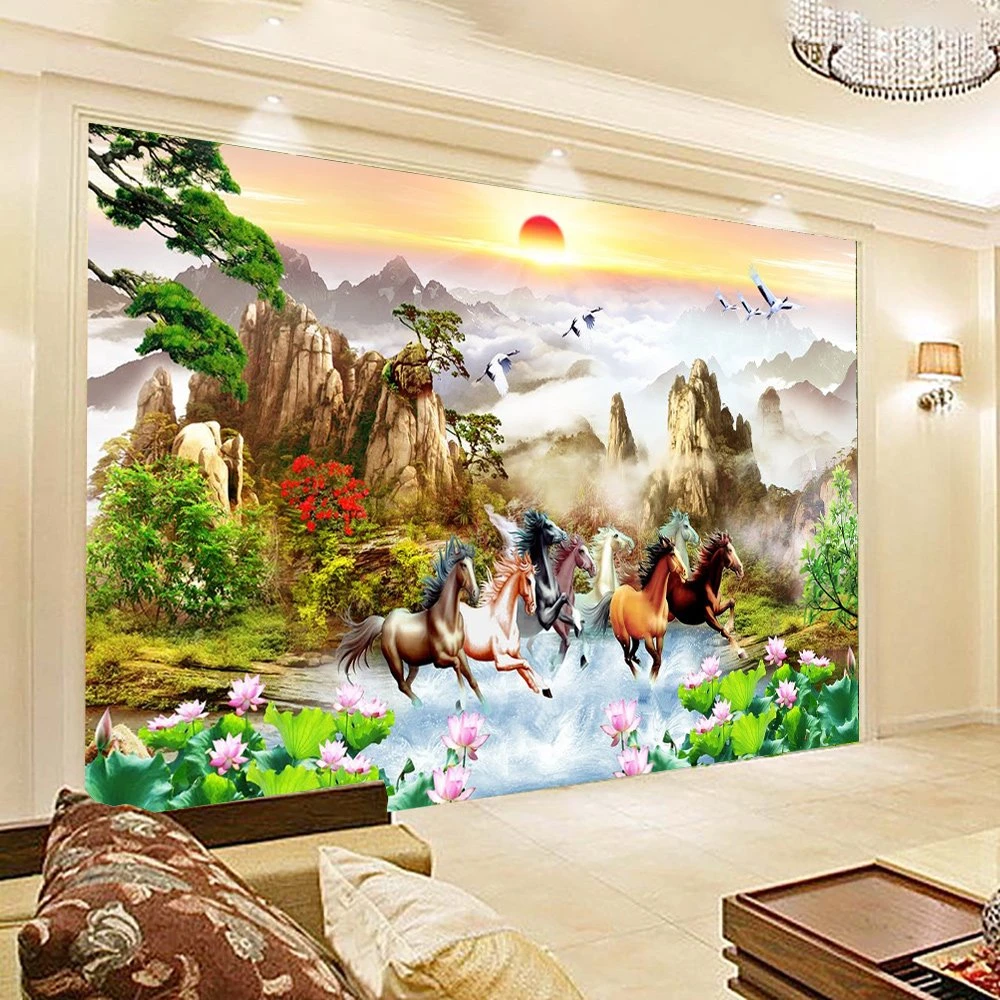 Tranh Dán Tường 3D Mã Đáo Thành Công