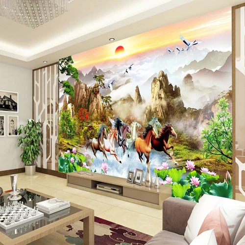 Tranh Dán Tường 3D Mã Đáo Thành Công