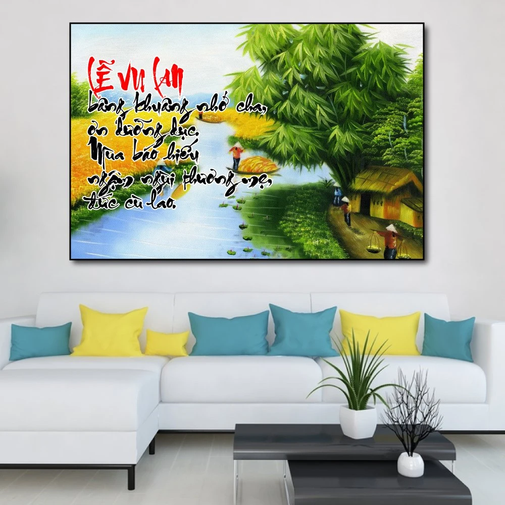 Tranh treo tường lễ vu lan