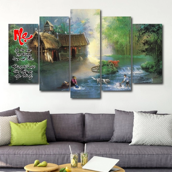 Tranh treo tường vu lan báo hiếu mẹ 10