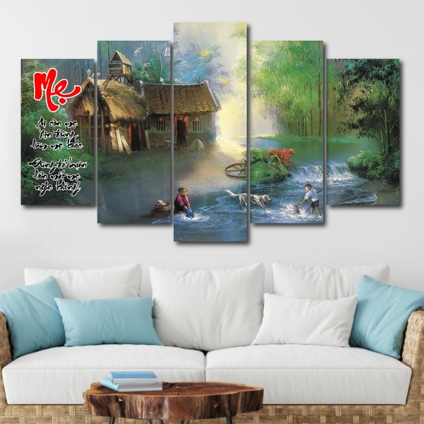 Tranh treo tường vu lan báo hiếu mẹ 10