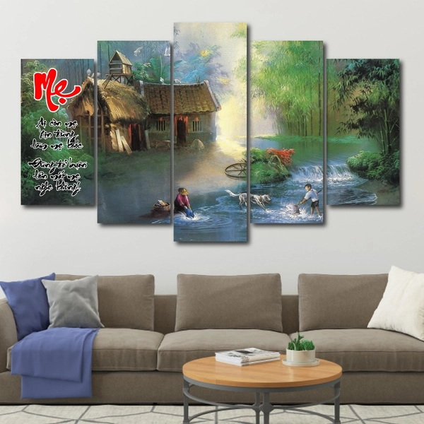 Tranh treo tường vu lan báo hiếu mẹ 10