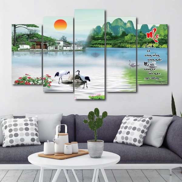 Tranh treo tường vu lan báo hiếu mẹ 10