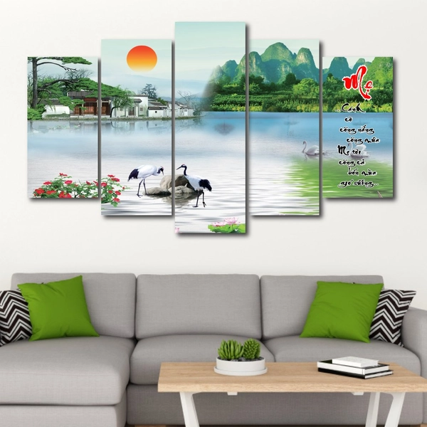 Tranh treo tường vu lan báo hiếu mẹ 10