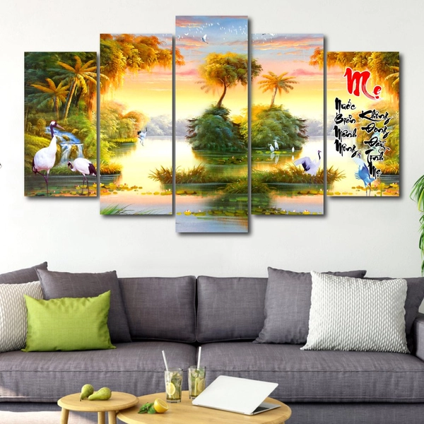 Tranh treo tường vu lan báo hiếu mẹ 10