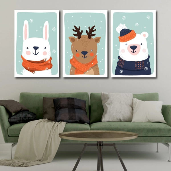 Tranh treo tường gấu con