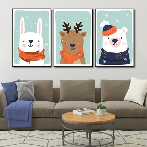 Tranh treo tường gấu con