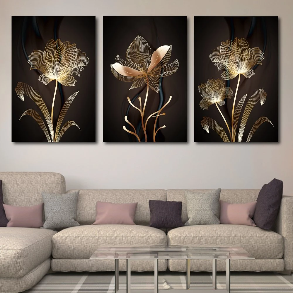 Tranh treo tường hoa vàng nghệ thuật