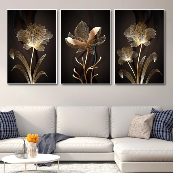 Tranh treo tường hoa vàng nghệ thuật