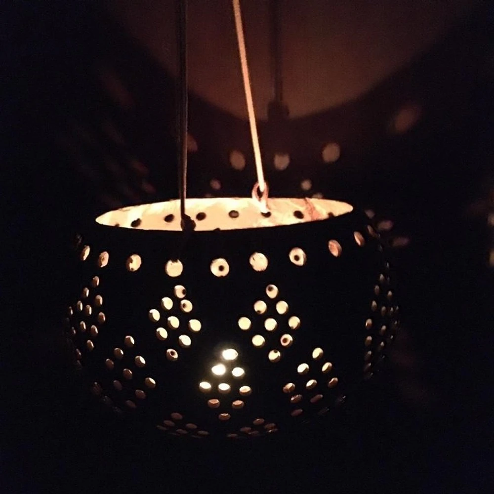 Lồng đèn trung thu gáo dừa nâu 15