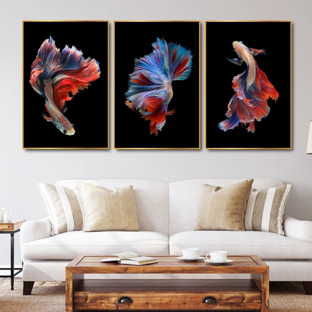 Tranh Treo Tường Cá Bơi Nghệ Thuật