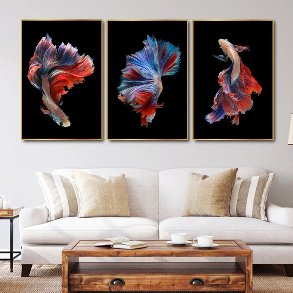 Tranh Treo Tường Cá Bơi Nghệ Thuật