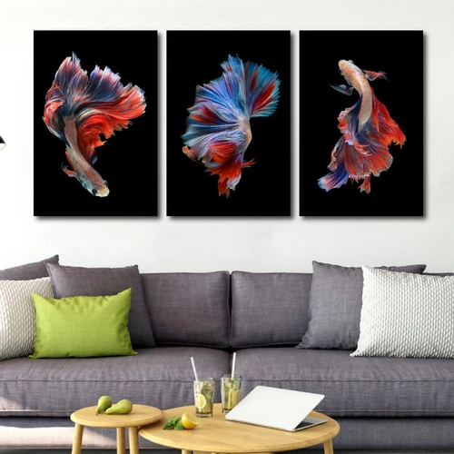 Tranh Treo Tường Cá Bơi Nghệ Thuật