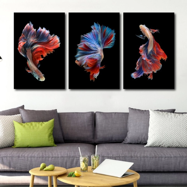 Tranh Treo Tường Cá Bơi Nghệ Thuật