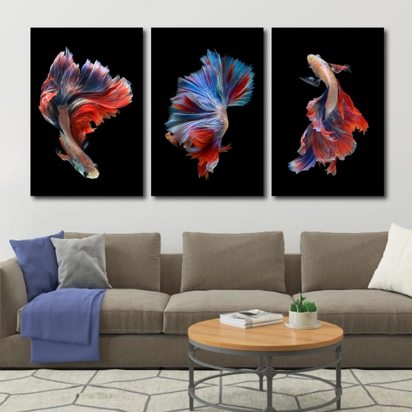 Tranh Treo Tường Cá Bơi Nghệ Thuật