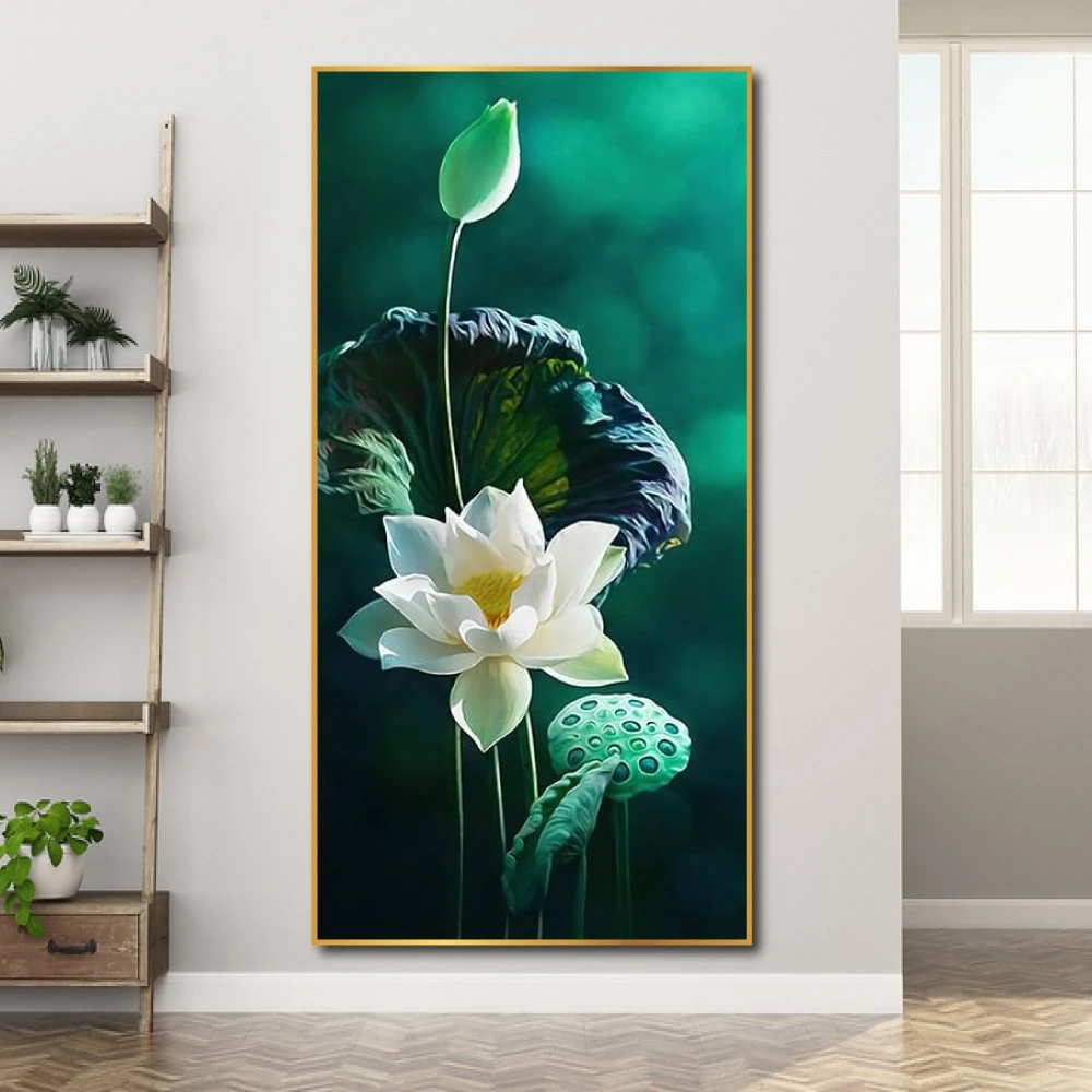 Tranh treo tường đóa sen trắng