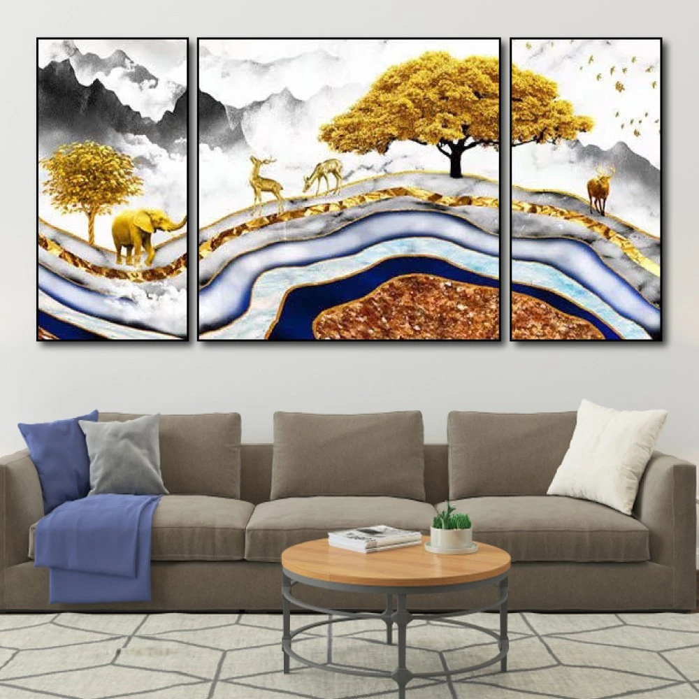 Tranh treo tường con đường rừng