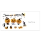 Decal 2 mặt trang trí halloween bí ngô halloween 2