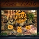 Decal 2 mặt trang trí halloween happy halloween
