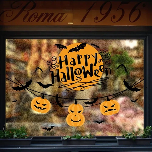 Decal trang trí halloween happy halloween