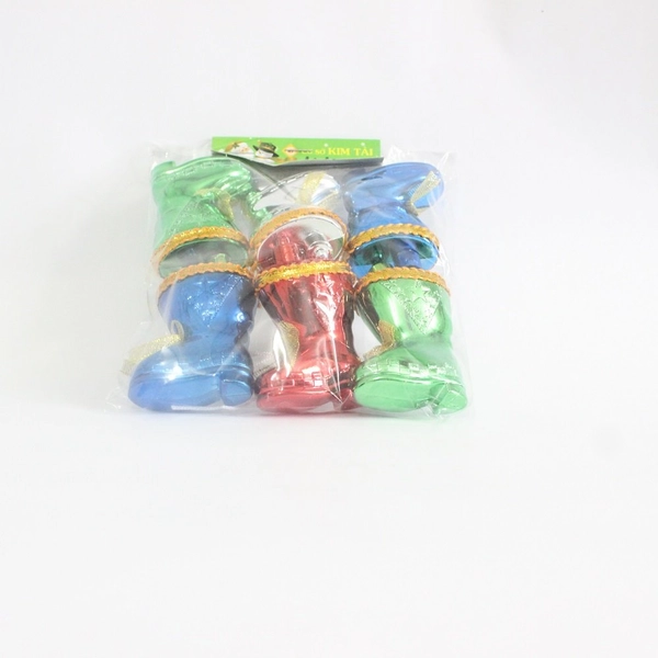 Đồ trang trí noel bộ 6 giày treo trang trí