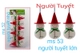 Đồ trang trí noel bộ 6 người tuyết treo
