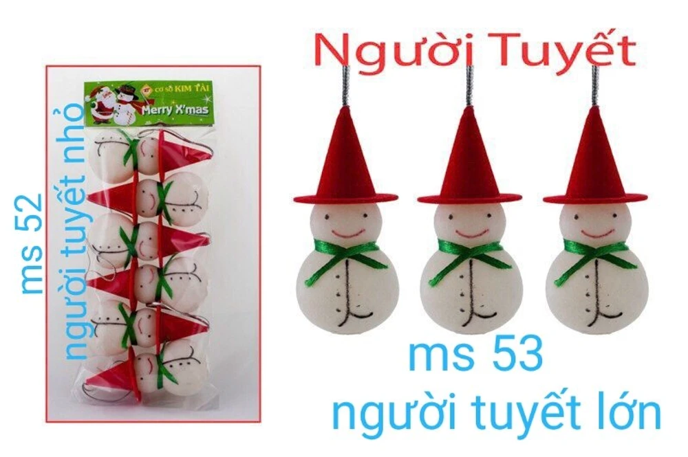 Đồ trang trí noel người tuyết treo
