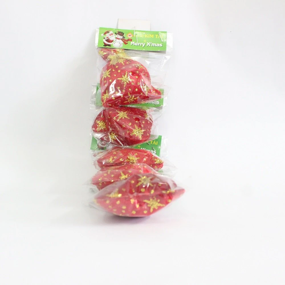 Đồ trang trí noel túi nhung đỏ