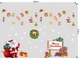 Combo decal trang trí ông già noel vui vẻ và hộp quà 2