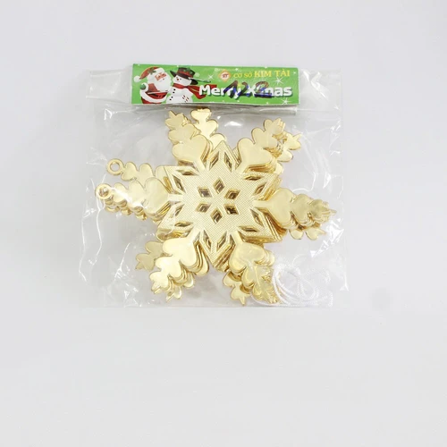 Đồ trang trí noel bông tuyết vàng