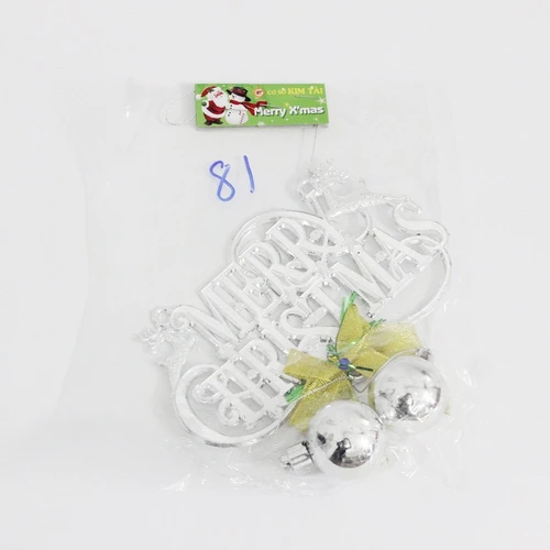 Đồ trang trí noel merry christmas và quả châu